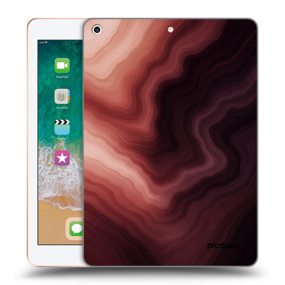 Picasee silikonový průhledný obal pro Apple iPad 9.7" 2018 (6. gen) - Rouge