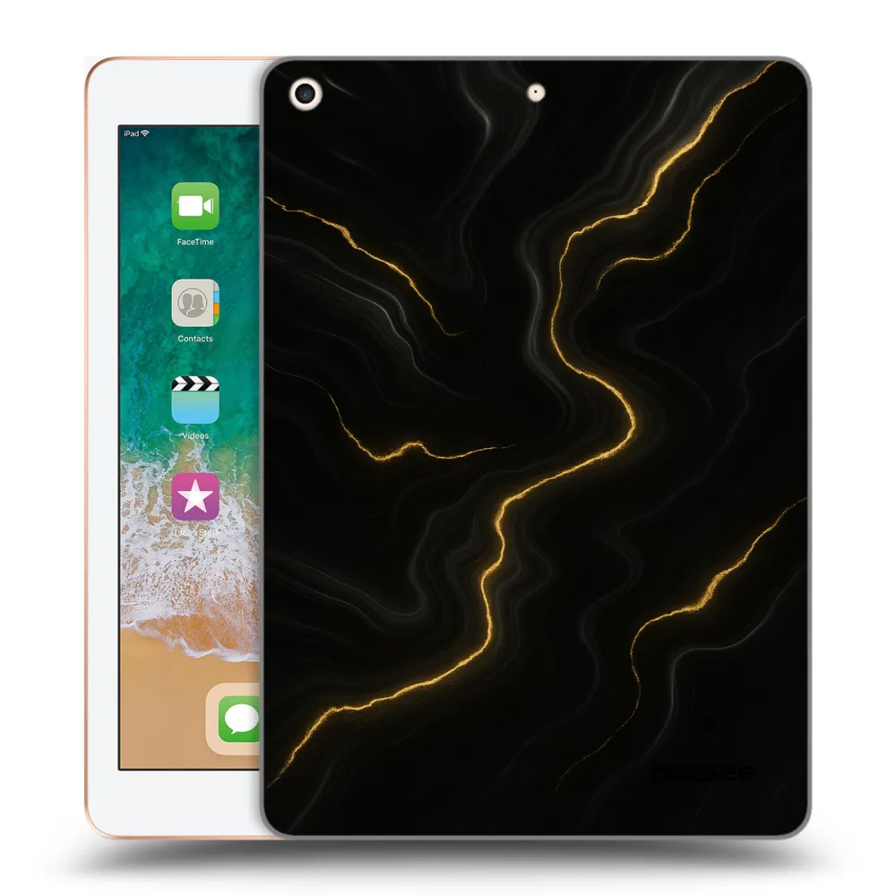 Picasee silikonový průhledný obal pro Apple iPad 9.7" 2018 (6. gen) - Thunder