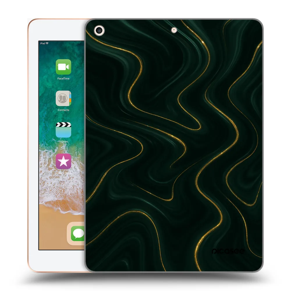 Picasee silikonový průhledný obal pro Apple iPad 9.7" 2018 (6. gen) - Vawes