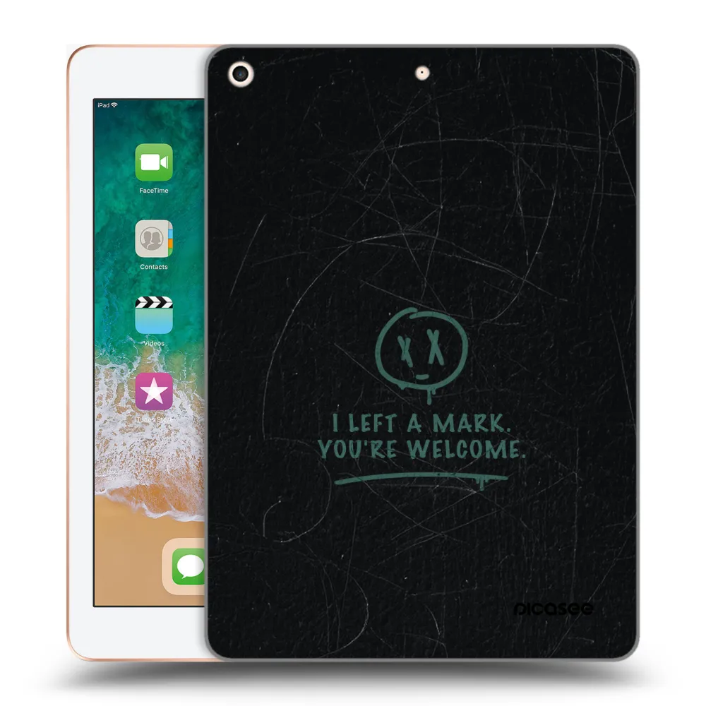 Picasee silikonový průhledný obal pro Apple iPad 9.7" 2018 (6. gen) - LEFT A MARK