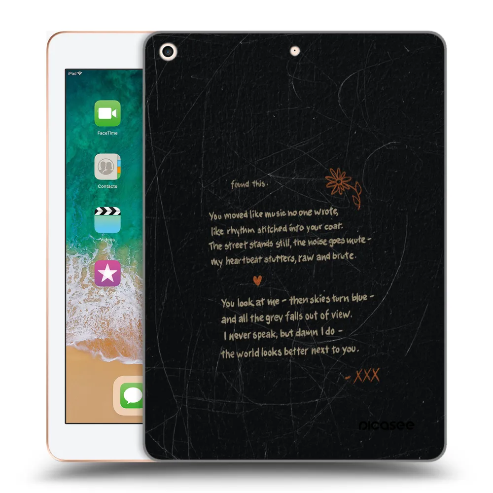 Picasee silikonový průhledný obal pro Apple iPad 9.7" 2018 (6. gen) - POET