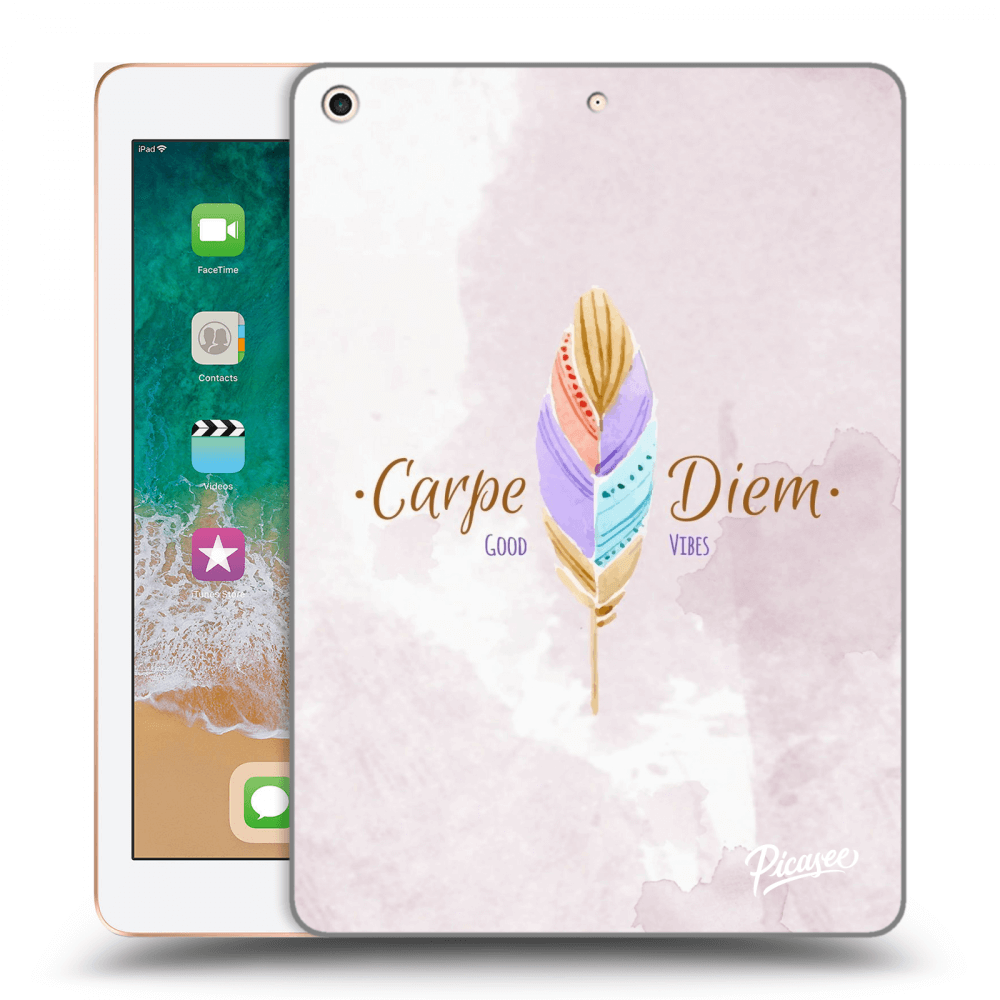 Picasee silikonový průhledný obal pro Apple iPad 9.7" 2018 (6. gen) - Carpe Diem