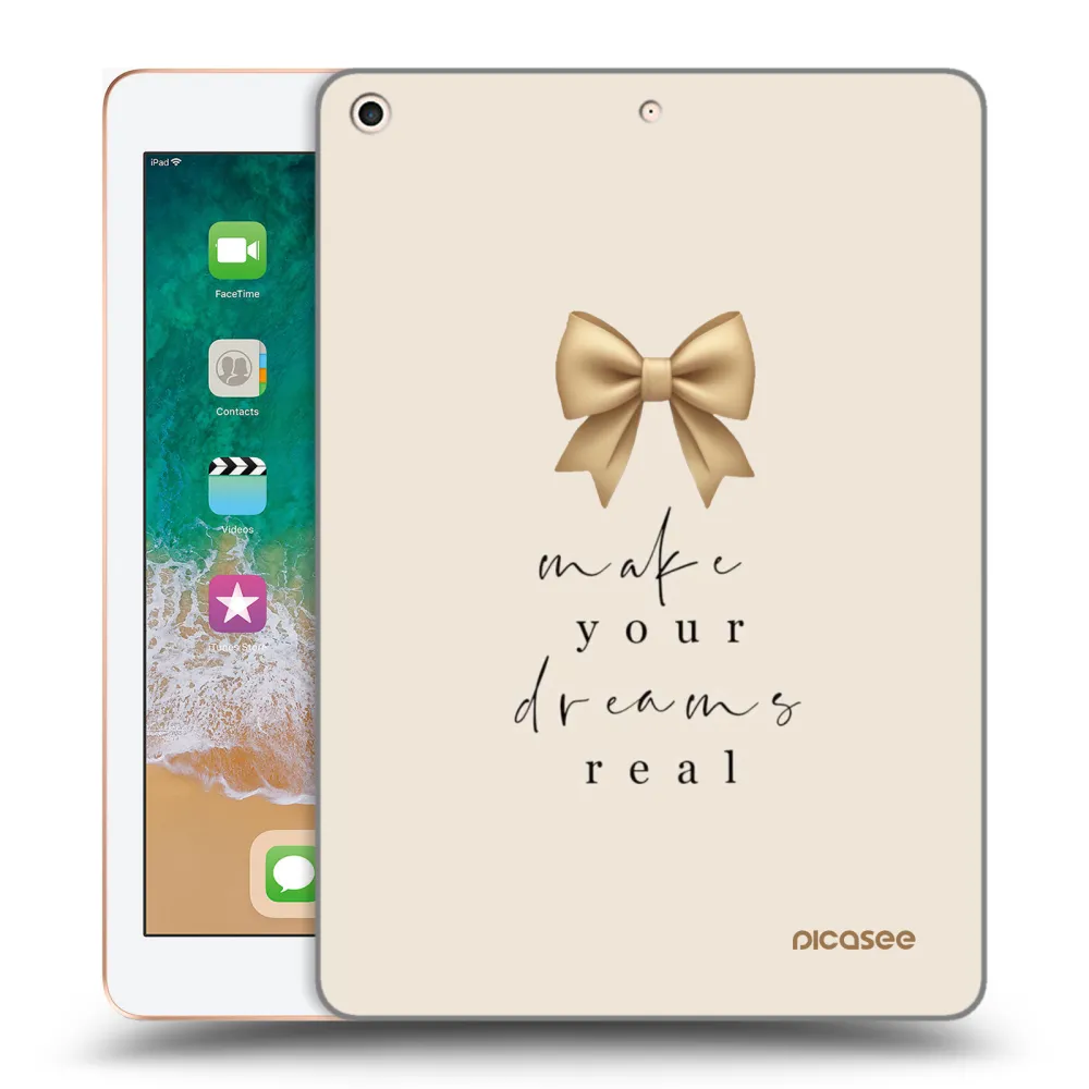 Picasee silikonový průhledný obal pro Apple iPad 9.7" 2018 (6. gen) - Golden Dream
