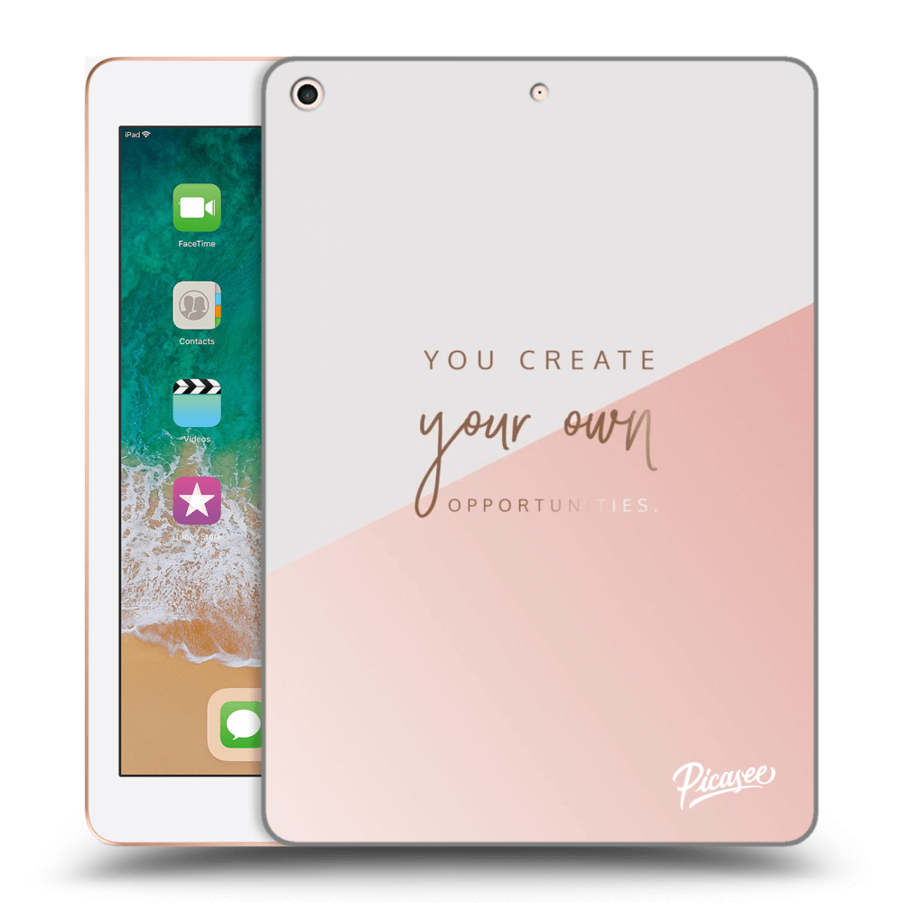 Picasee silikonový černý obal pro Apple iPad 9.7" 2018 (6. gen) - You create your own opportunities