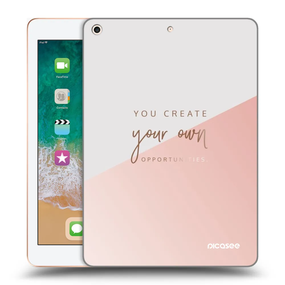 Picasee silikonový průhledný obal pro Apple iPad 9.7" 2018 (6. gen) - Vytvoř si svou vlastní příležitost