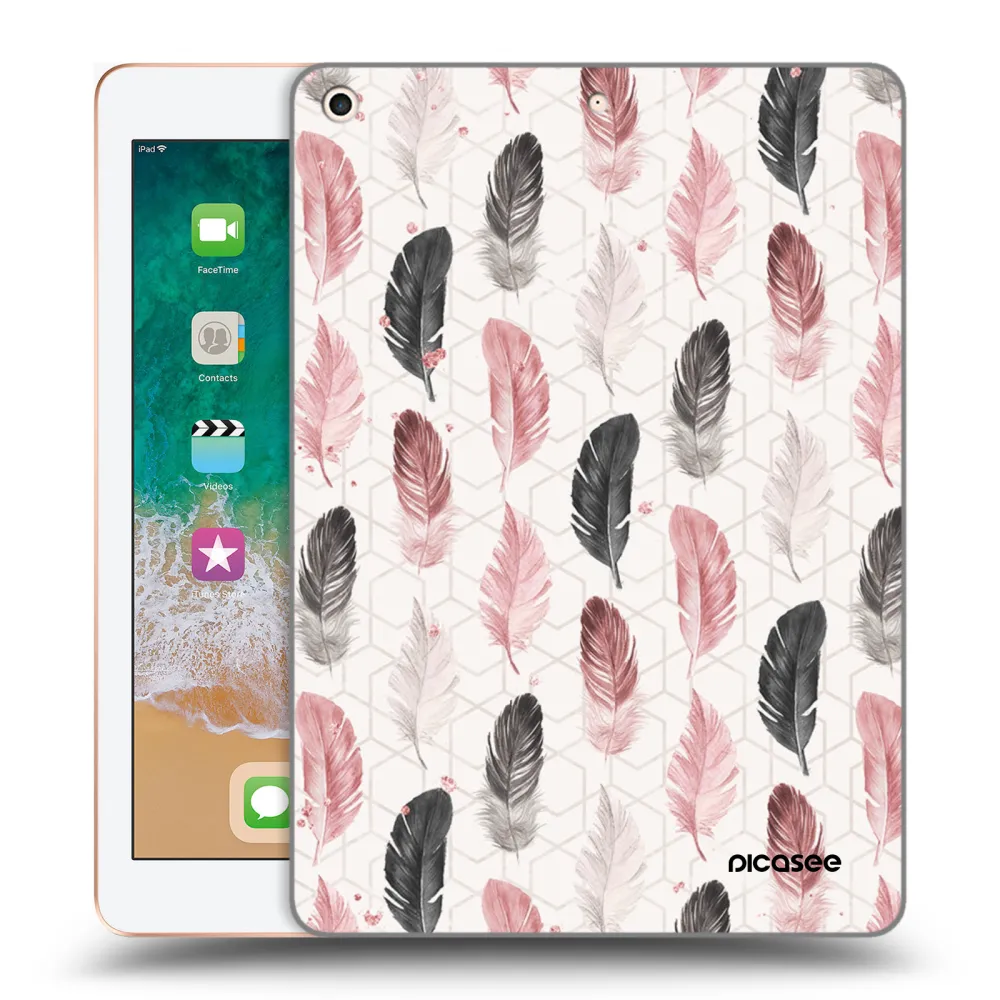 Picasee silikonový průhledný obal pro Apple iPad 9.7" 2018 (6. gen) - Pírka 2