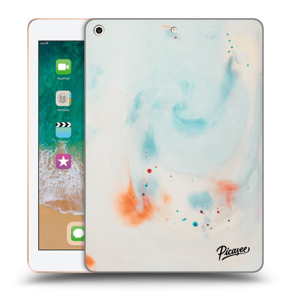 Picasee silikonový černý obal pro Apple iPad 9.7" 2018 (6. gen) - Splash