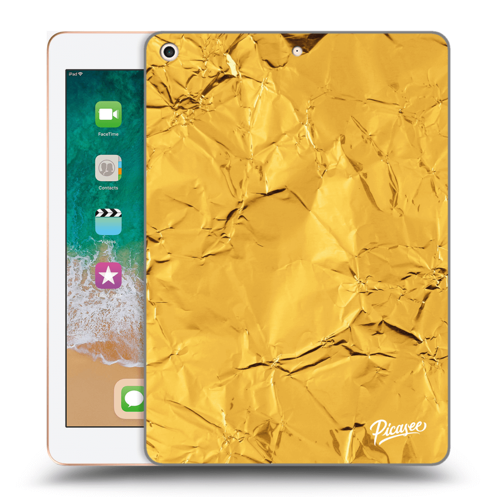 Picasee silikonový černý obal pro Apple iPad 9.7" 2018 (6. gen) - Gold