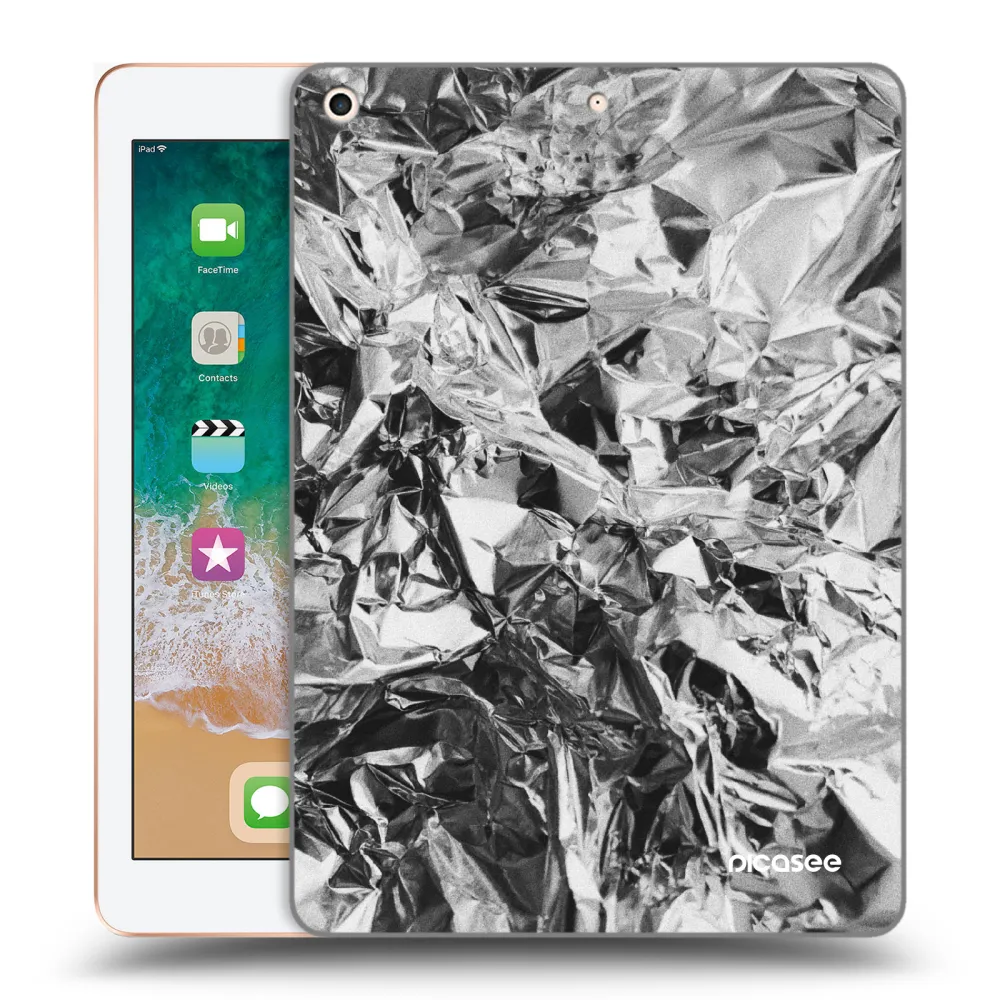 Picasee silikonový průhledný obal pro Apple iPad 9.7" 2018 (6. gen) - Chrome