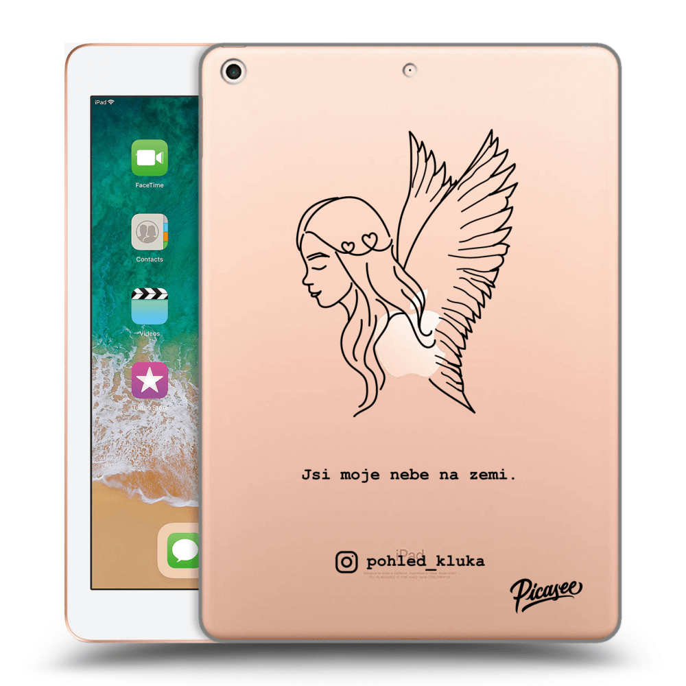 Picasee silikonový průhledný obal pro Apple iPad 9.7" 2018 (6. gen) - Heaven