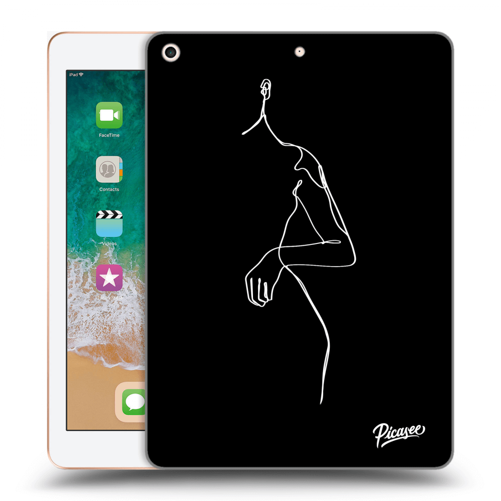 Picasee silikonový černý obal pro Apple iPad 9.7" 2018 (6. gen) - Simple body White