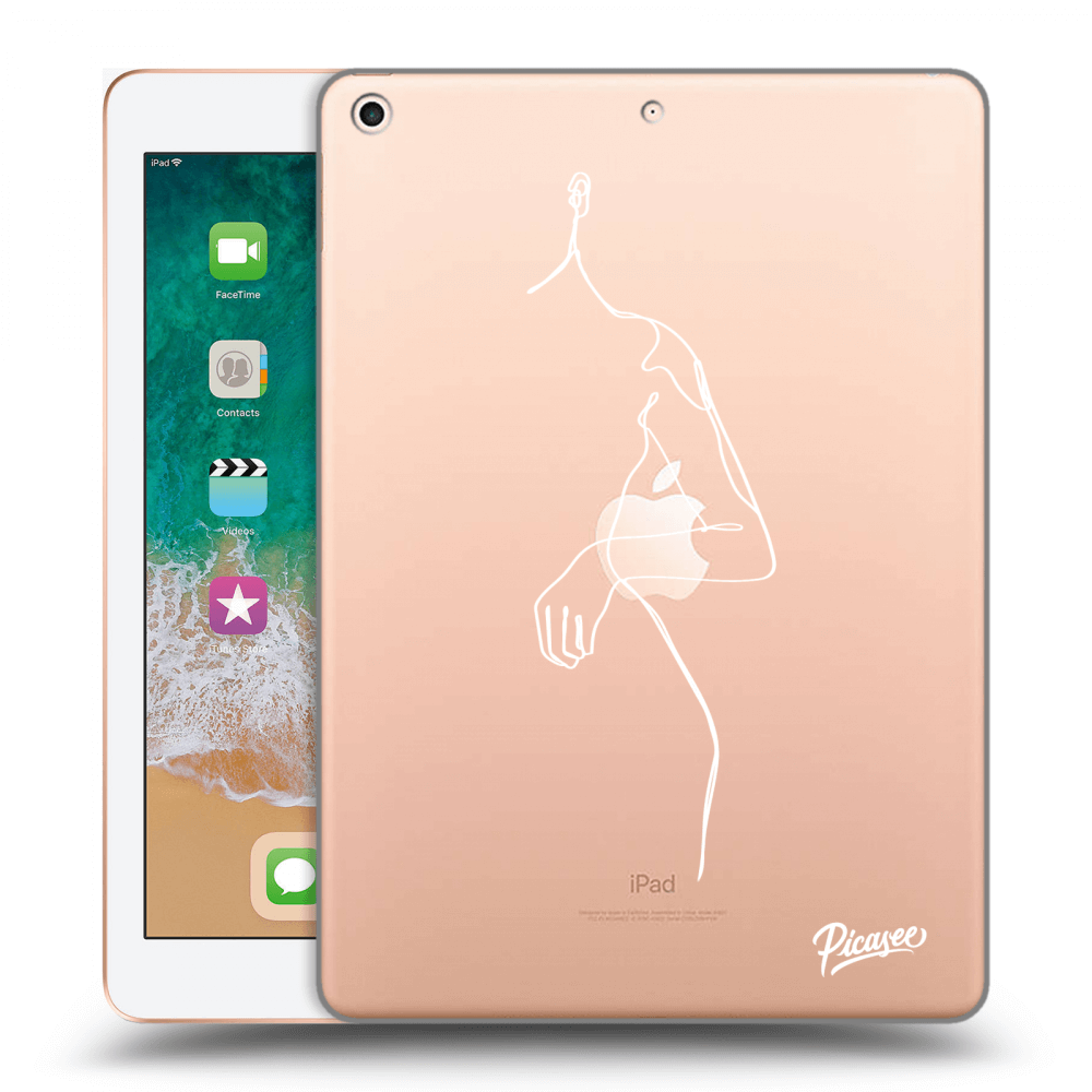 Picasee silikonový průhledný obal pro Apple iPad 9.7" 2018 (6. gen) - Simple body White