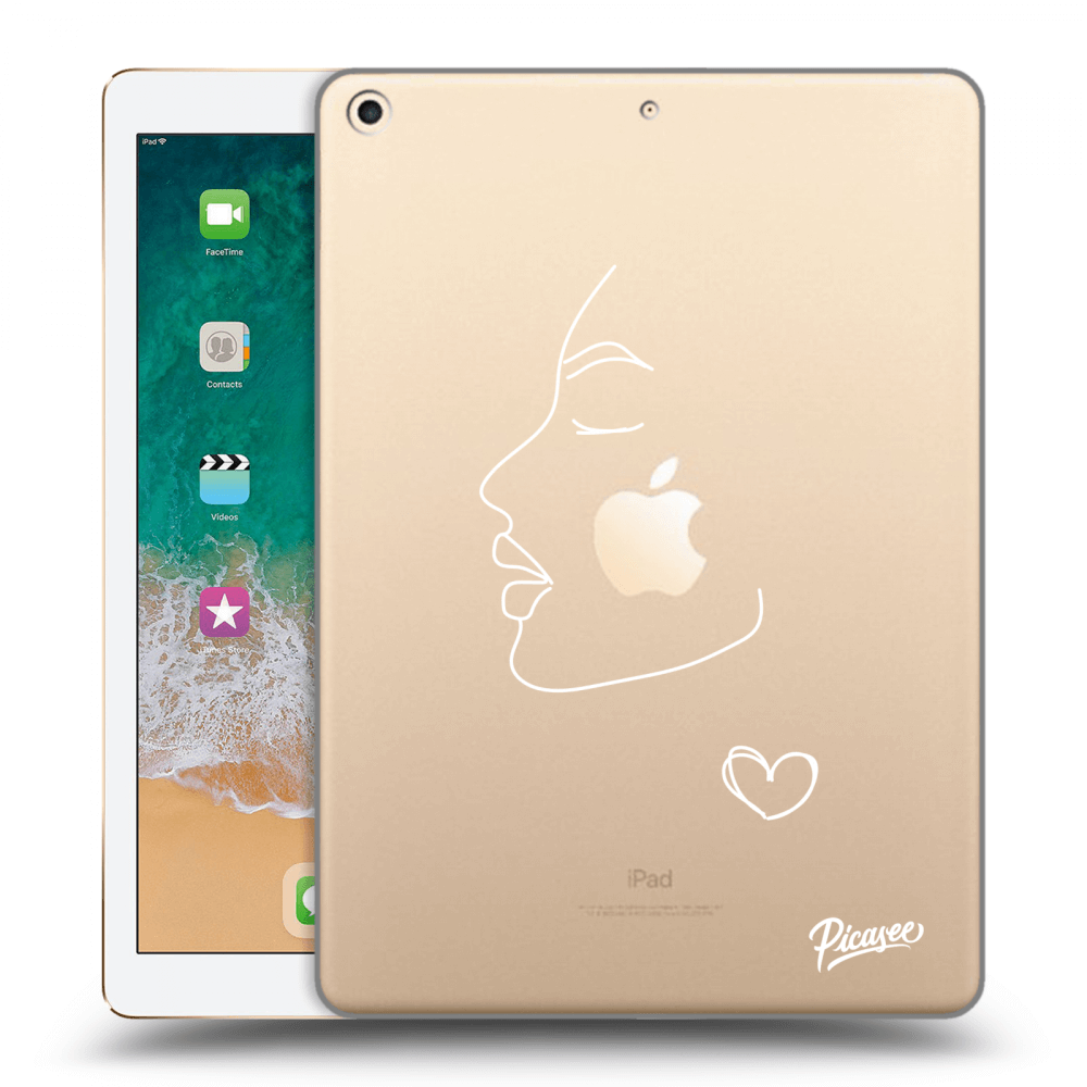 Picasee silikonový průhledný obal pro Apple iPad 9.7" 2017 (5. gen) - Couple girl White