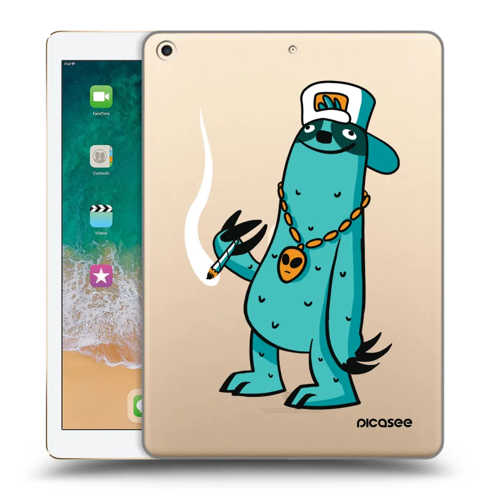 Picasee silikonový průhledný obal pro Apple iPad 9.7" 2017 (5. gen) - Earth - Je mi fajn