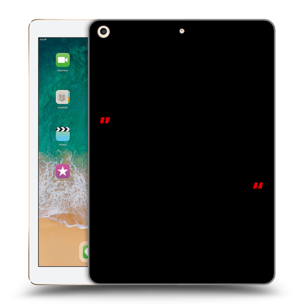Picasee silikonový černý obal pro Apple iPad 9.7" 2017 (5. gen) - Správná láska