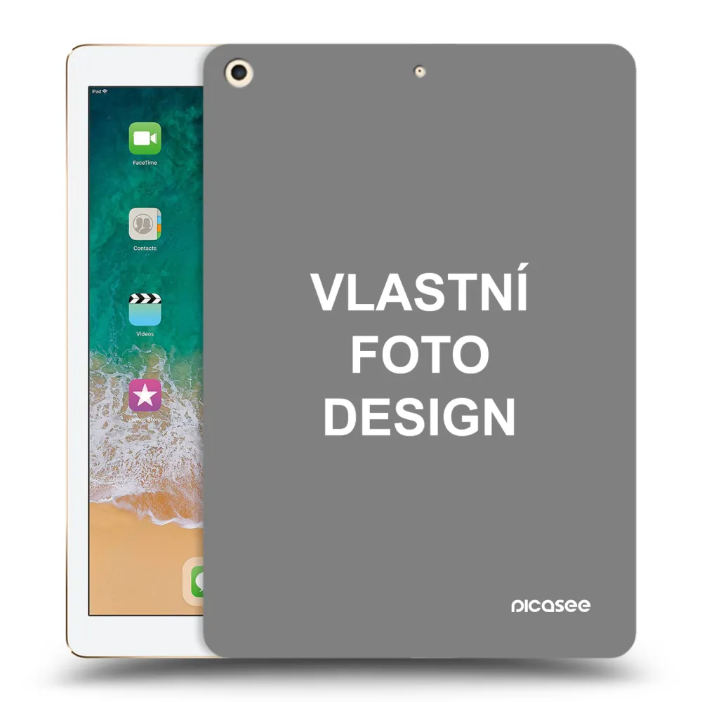 Silikonový průhledný obal pro Apple iPad 9.7" 2017 (5. gen) - Vlastní fotka/motiv