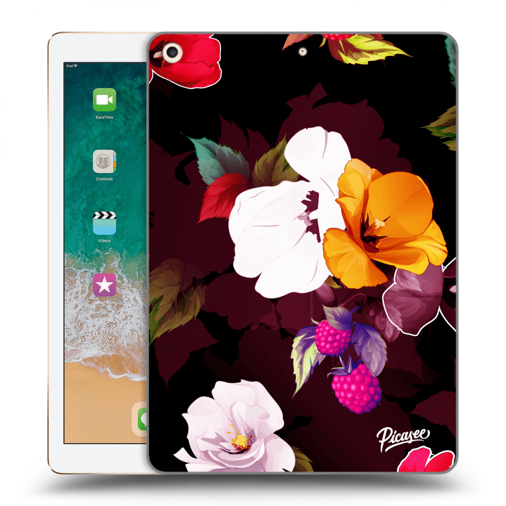 Picasee silikonový průhledný obal pro Apple iPad 9.7" 2017 (5. gen) - Flowers and Berries