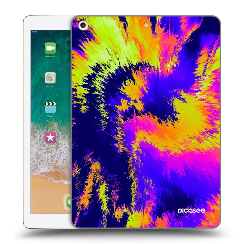 Picasee silikonový průhledný obal pro Apple iPad 9.7" 2017 (5. gen) - Burn