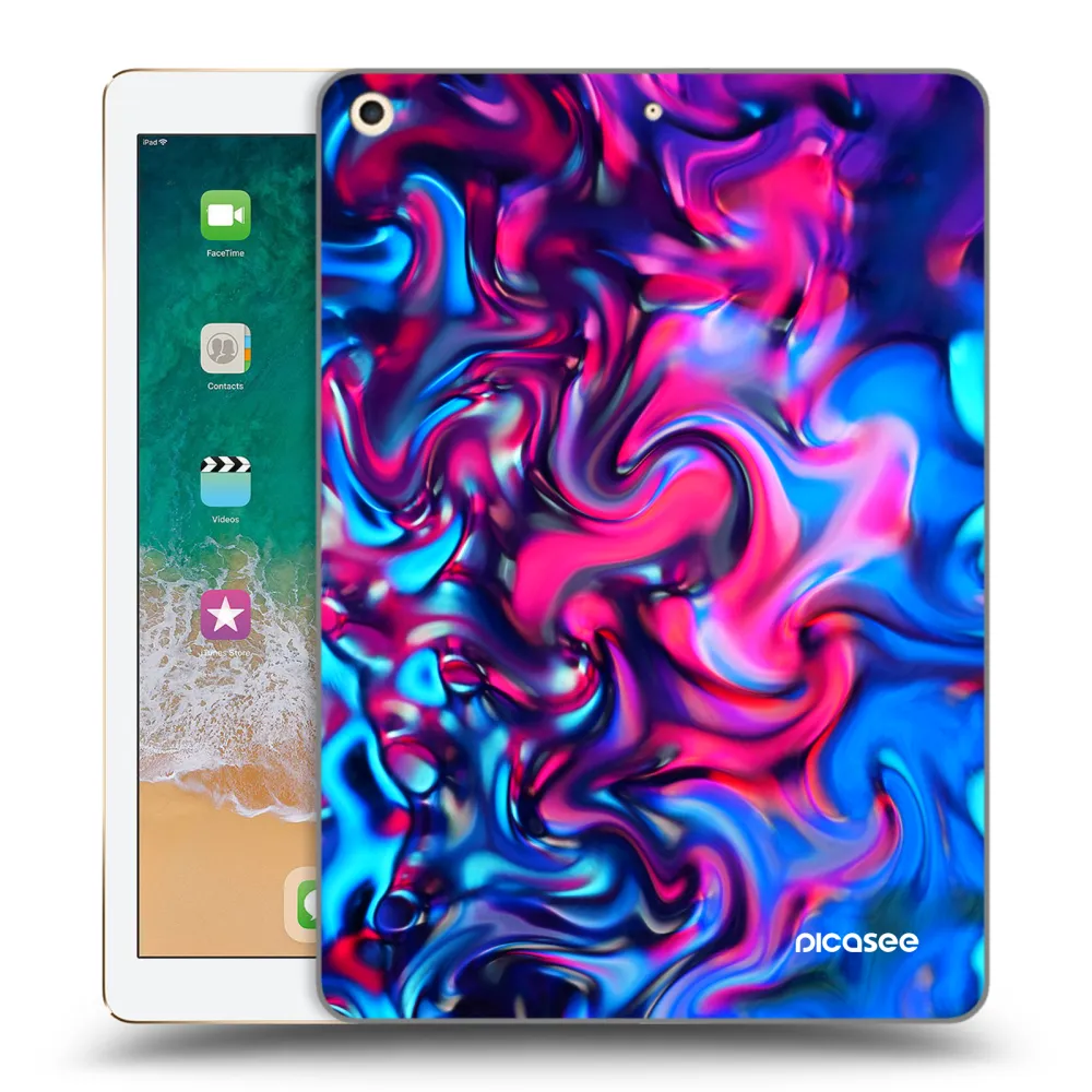 Picasee silikonový průhledný obal pro Apple iPad 9.7" 2017 (5. gen) - Redlight
