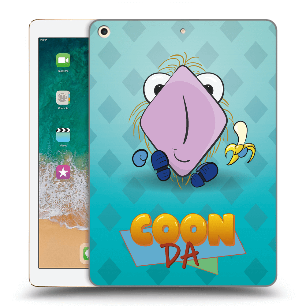 Picasee silikonový průhledný obal pro Apple iPad 9.7" 2017 (5. gen) - COONDA chlupatka světlá