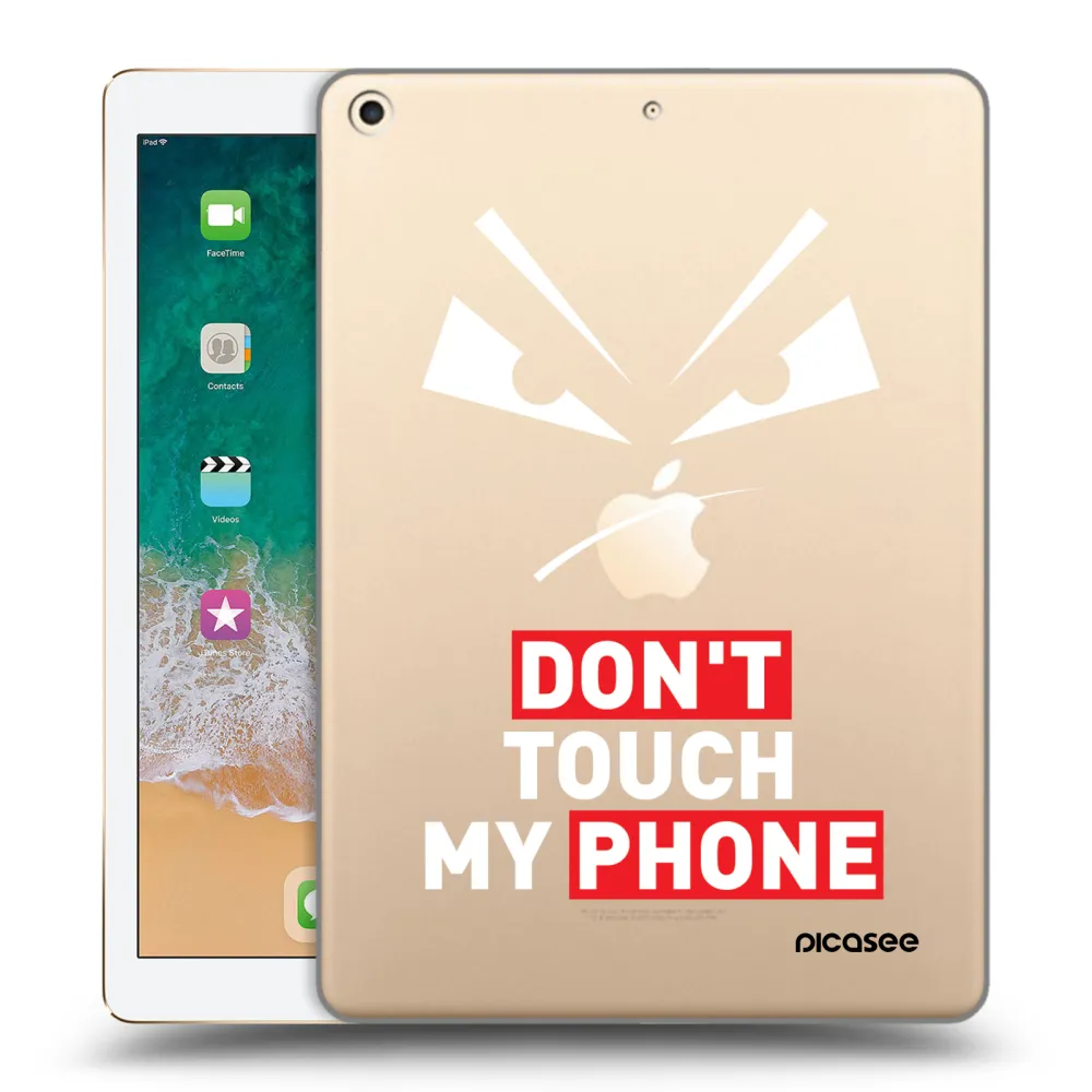 Picasee silikonový průhledný obal pro Apple iPad 9.7" 2017 (5. gen) - Evil Eye - Transparent
