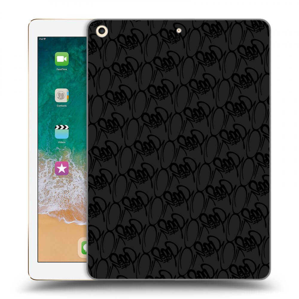 Picasee silikonový černý obal pro Apple iPad 9.7" 2017 (5. gen) - Separ - Black On Black 2