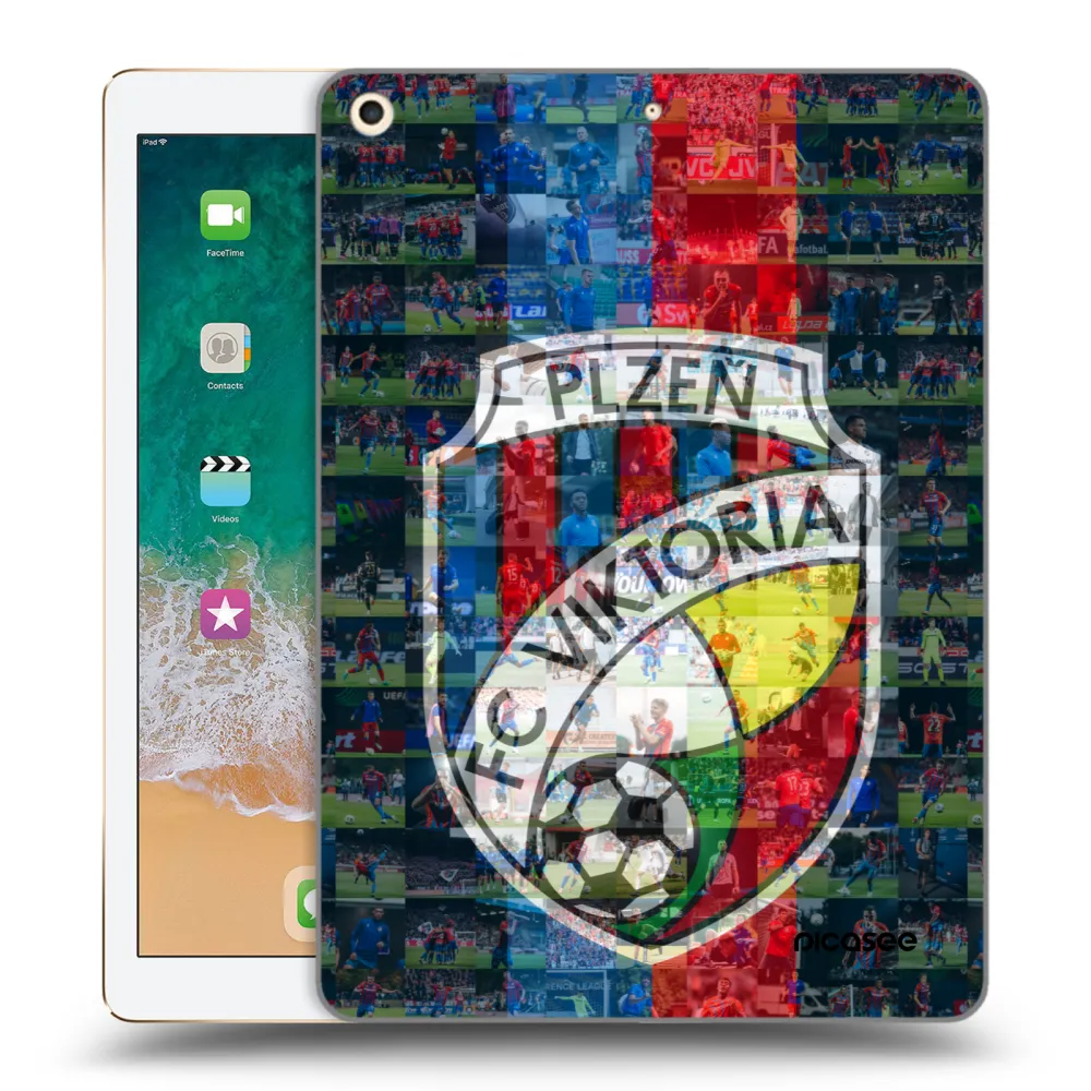 Picasee silikonový průhledný obal pro Apple iPad 9.7" 2017 (5. gen) - FC Viktoria Plzeň A