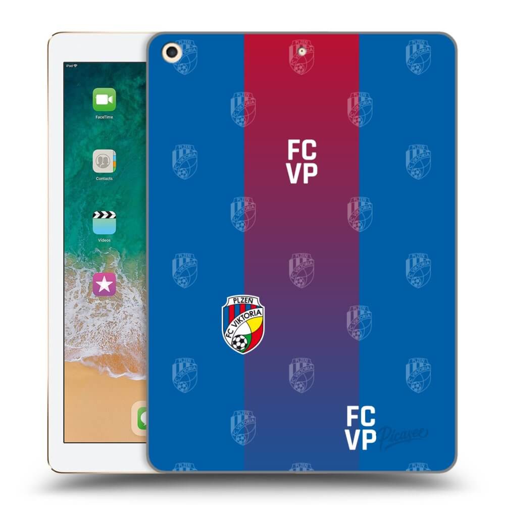 Picasee silikonový průhledný obal pro Apple iPad 9.7" 2017 (5. gen) - FC Viktoria Plzeň F
