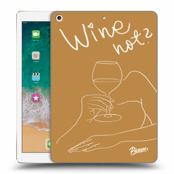 Picasee silikonový průhledný obal pro Apple iPad 9.7" 2017 (5. gen) - Wine not