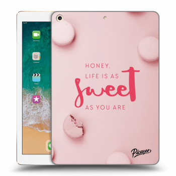 Picasee silikonový průhledný obal pro Apple iPad 9.7" 2017 (5. gen) - Life is as sweet as you are