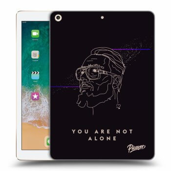 Picasee silikonový průhledný obal pro Apple iPad 9.7" 2017 (5. gen) - You are not alone