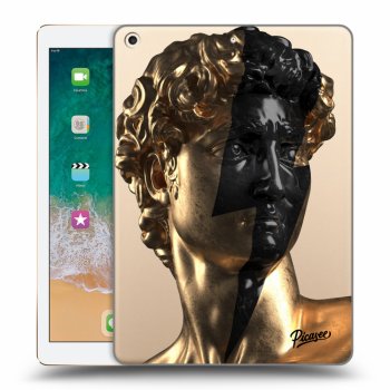 Picasee silikonový průhledný obal pro Apple iPad 9.7" 2017 (5. gen) - Wildfire - Gold