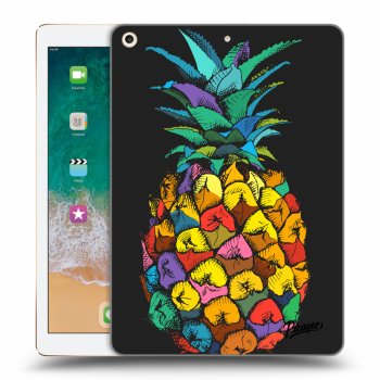 Picasee silikonový černý obal pro Apple iPad 9.7" 2017 (5. gen) - Pineapple