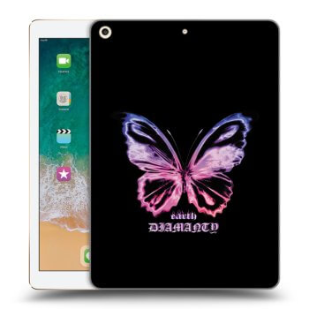 Picasee silikonový průhledný obal pro Apple iPad 9.7" 2017 (5. gen) - Diamanty Purple