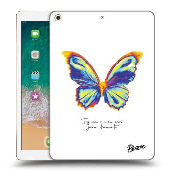 Picasee silikonový průhledný obal pro Apple iPad 9.7" 2017 (5. gen) - Diamanty White