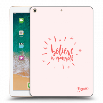 Picasee silikonový černý obal pro Apple iPad 9.7" 2017 (5. gen) - Believe in yourself