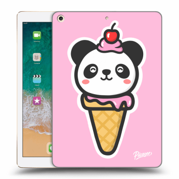 Picasee silikonový průhledný obal pro Apple iPad 9.7" 2017 (5. gen) - Ice Cream Panda