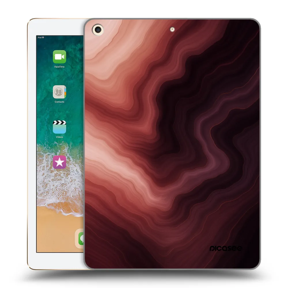Picasee silikonový průhledný obal pro Apple iPad 9.7" 2017 (5. gen) - Rouge