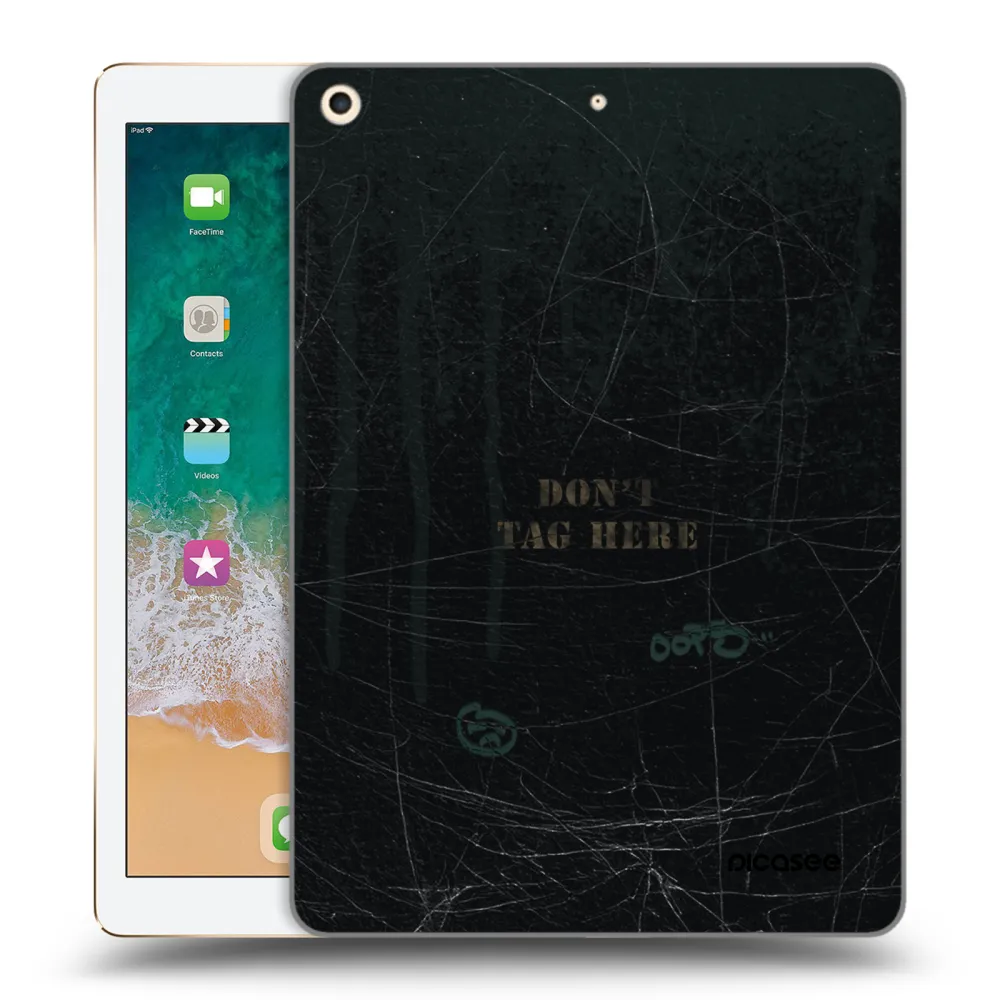Picasee silikonový průhledný obal pro Apple iPad 9.7" 2017 (5. gen) - DON´T TAG