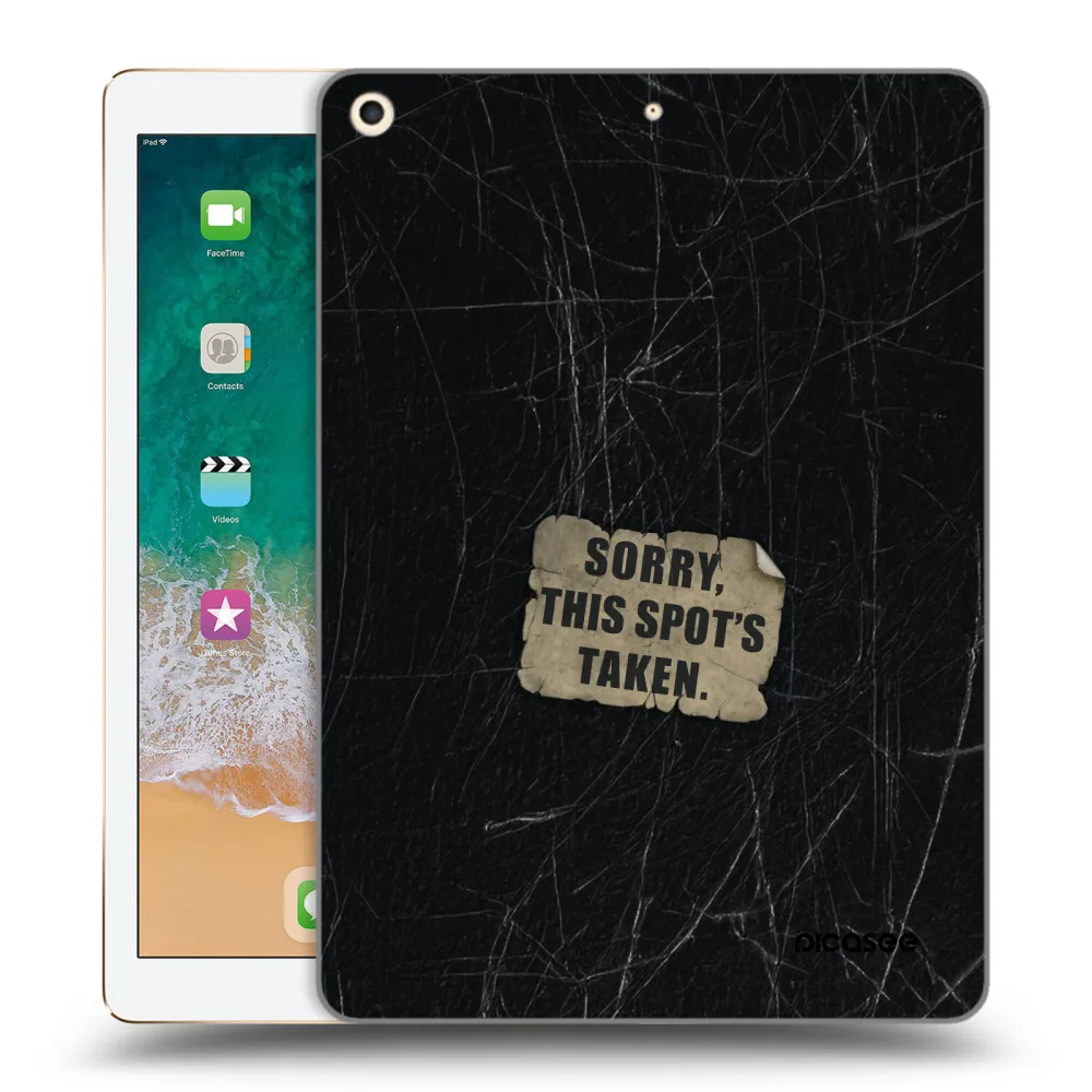 Picasee silikonový průhledný obal pro Apple iPad 9.7" 2017 (5. gen) - SORRY