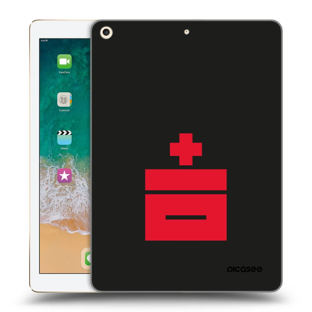 Picasee silikonový průhledný obal pro Apple iPad 9.7" 2017 (5. gen) - Le Plastenciaga
