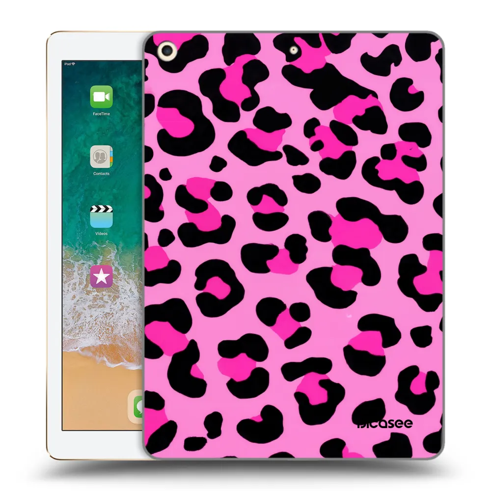Picasee silikonový průhledný obal pro Apple iPad 9.7" 2017 (5. gen) - Pink Tiger
