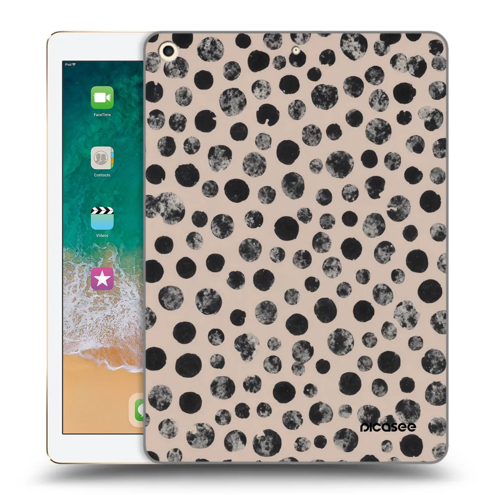 Picasee silikonový průhledný obal pro Apple iPad 9.7" 2017 (5. gen) - Dots