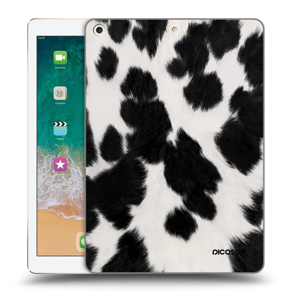 Picasee silikonový průhledný obal pro Apple iPad 9.7" 2017 (5. gen) - Black Moo