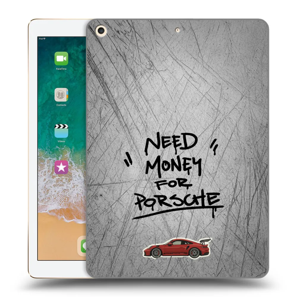 Picasee silikonový průhledný obal pro Apple iPad 9.7" 2017 (5. gen) - Grey Drift