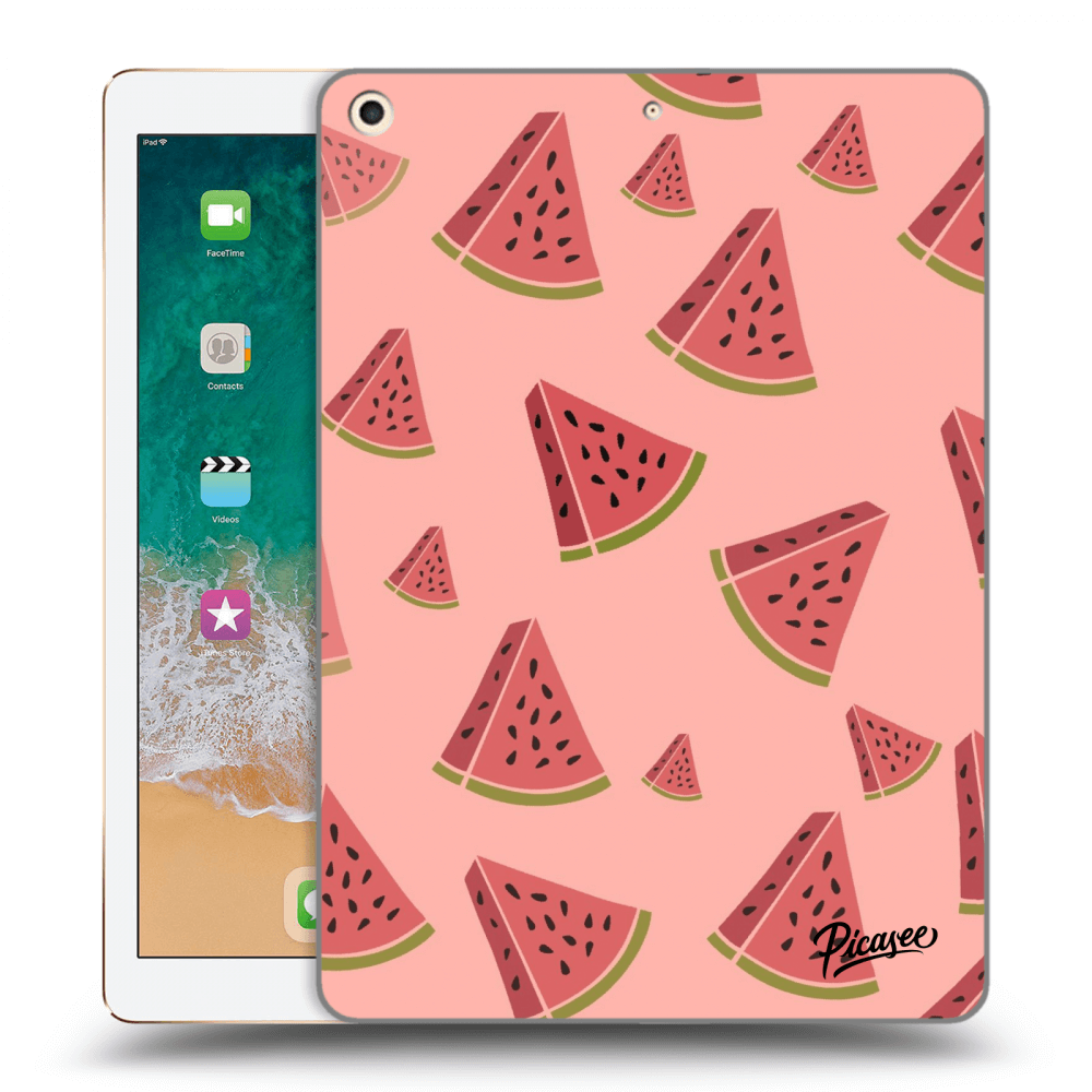 Picasee silikonový černý obal pro Apple iPad 9.7" 2017 (5. gen) - Watermelon