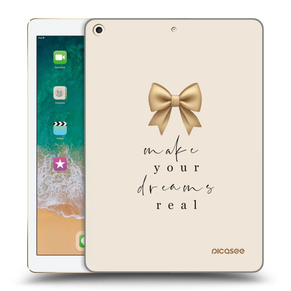 Picasee silikonový průhledný obal pro Apple iPad 9.7" 2017 (5. gen) - Golden Dream