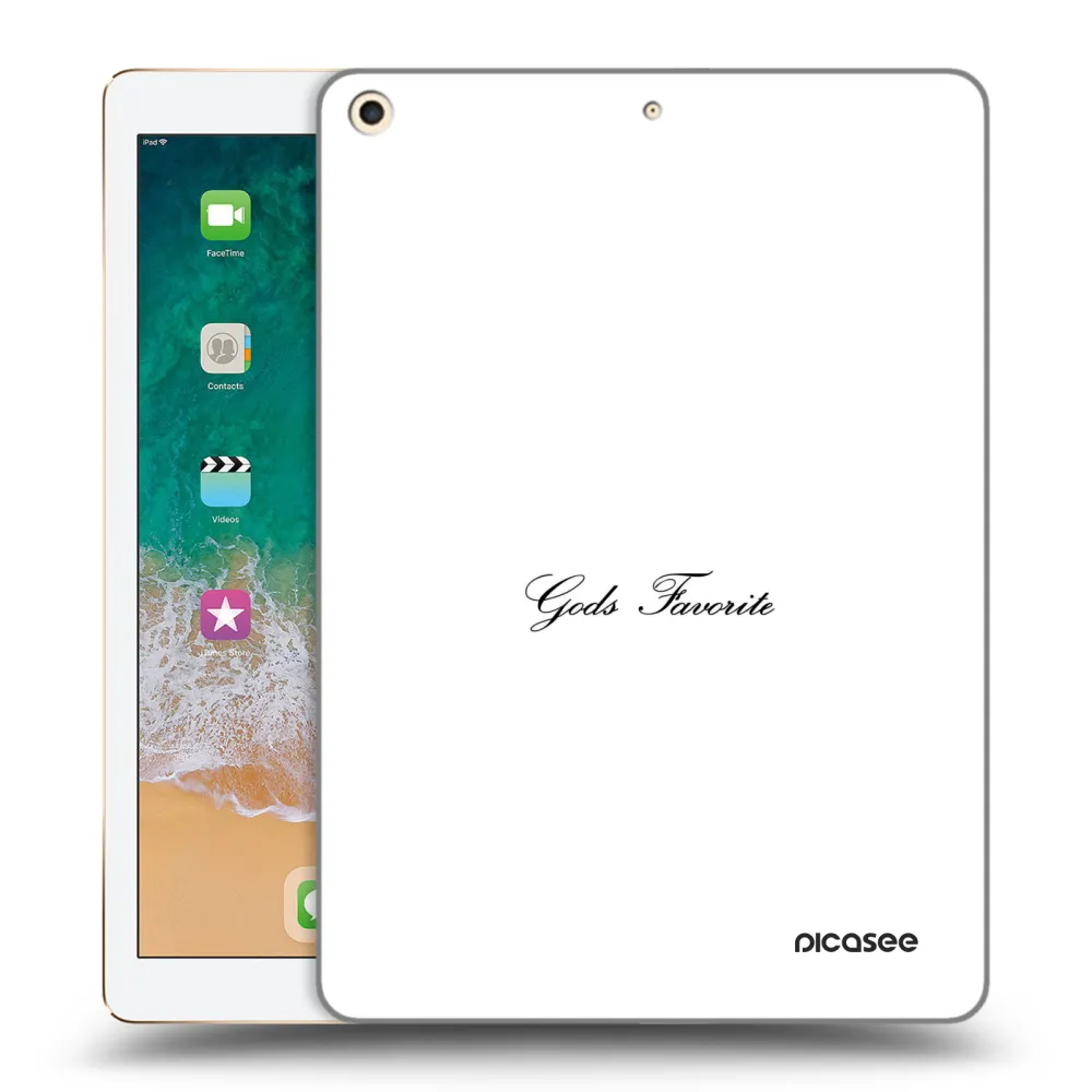 Picasee silikonový průhledný obal pro Apple iPad 9.7" 2017 (5. gen) - Gods Favorite