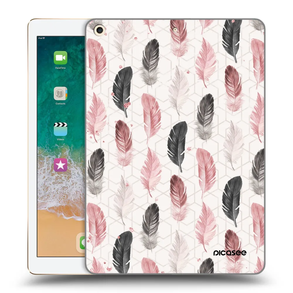 Picasee silikonový průhledný obal pro Apple iPad 9.7" 2017 (5. gen) - Pírka 2