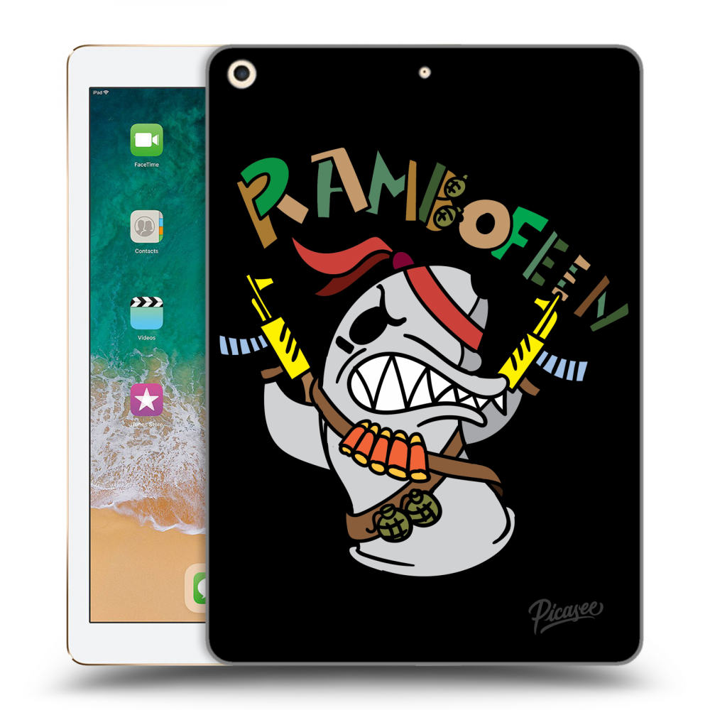 Picasee silikonový černý obal pro Apple iPad 9.7" 2017 (5. gen) - Rambofen